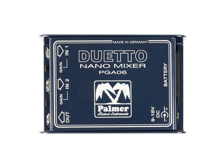 Palmer DUETTO - Nano Mixer for Guitars and Line Signals